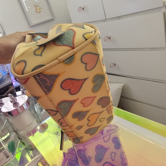 Dooney & Bourke Heart Print Tan Bag - Picture 5 of 6